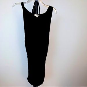 Black Ruched Dress - size M